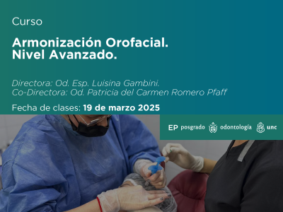 Curso Armonización Orofacial. Nivel Avanzado. 2025.